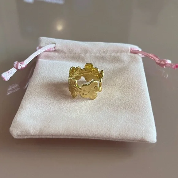 🌸 NEW Flower Open Ring 🌸 - Picture 3 of 15